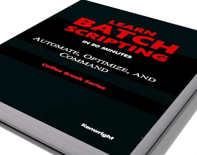 Reader photo of Learn Batch Scripting in 20 Minutes (Coffee Break Series)  (Paperback)